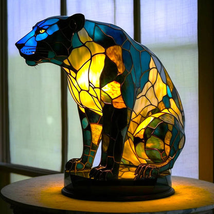 Stained Glass Animal Lamp