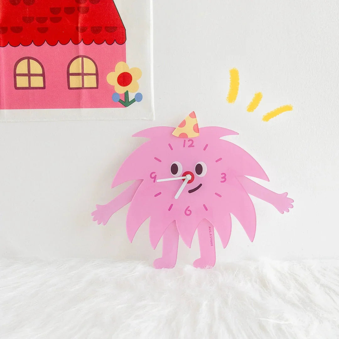 Whimsical Party Monster Acrylic Clock