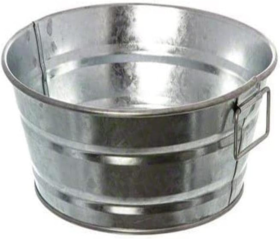 American Metalcraft MTUB69 Natural Galvanized Steel Oval Tub with Side Handle 8-5/8" L X 5-1/2" W X 2-1/2" H 32-Ounce, Silver Bar & Wine Tools Beverage Tubs Home & Kitchen Kitchen & Dining Kitchen Utensils & Gadgets