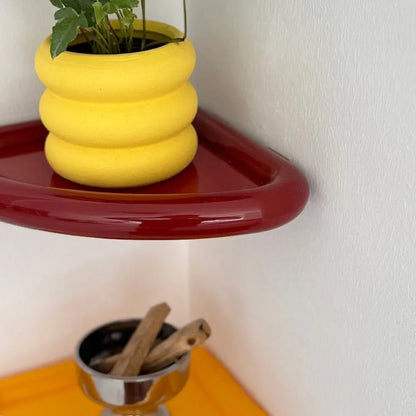Chunky Curved ABS Floating Corner Shelf