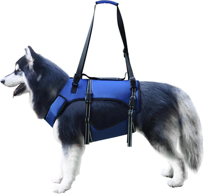 Dog Lift Harness, Full Body Support & Recovery Sling, Pet Rehabilitation Lifts Vest Adjustable Breathable Straps for Old, Disabled, Joint Injuries, Arthritis, Paralysis Dogs Walk (Blue, S) Collars Dogs Harnesses Harnesses & Leashes Pet Supplies Vest Harnesses