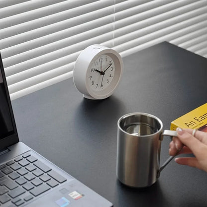 Classic Minimalist Matte ABS Analog Alarm Clock