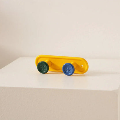 Playful Button Ceramic Wall Hooks