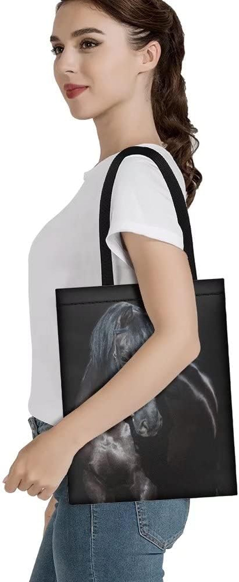 Women Girl Tote Bags Reusable Grocery Shopping Bags Tote Bags for Teens Large Book Storage Bag Clothing Handbags & Wallets Shoes & Jewelry Totes Women