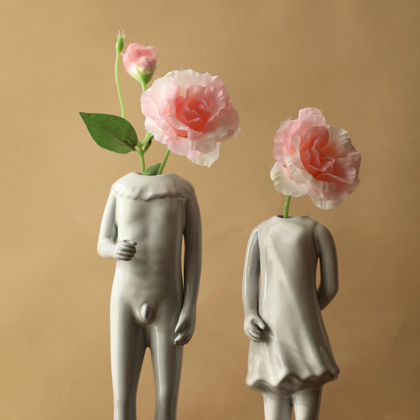 Sculptural Body Form Ceramic Vase
