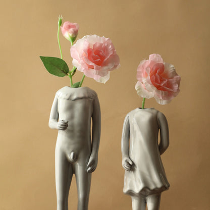 Sculptural Body Form Ceramic Vase
