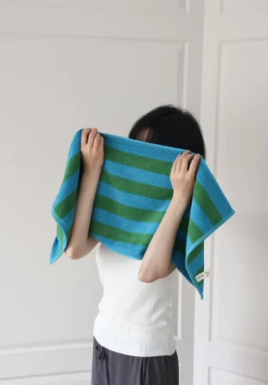 Plush Bold Stripe Cotton Towels