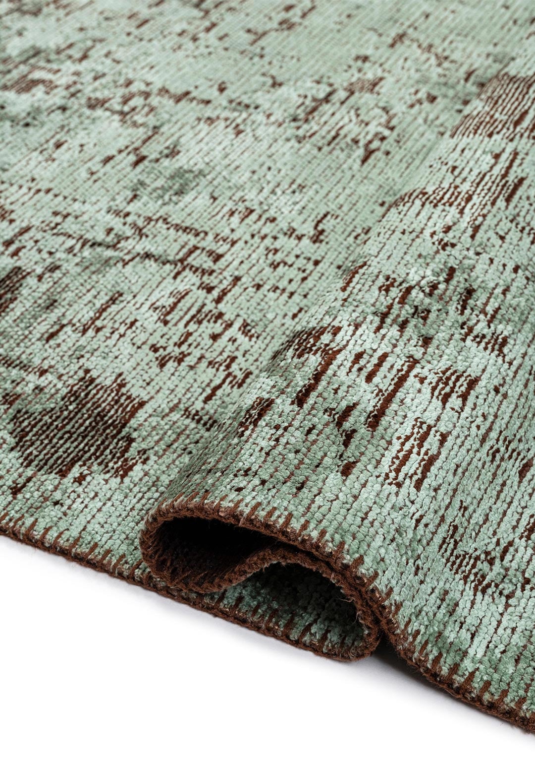 Ivy Dark Brown - River Green Rug