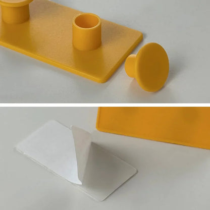 Matte Colorblock ABS Decorative Hooks