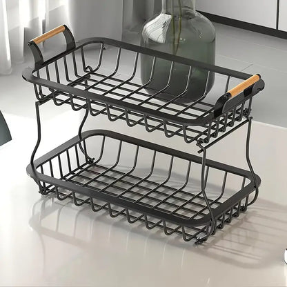 Organisateur de fruits à deux niveaux