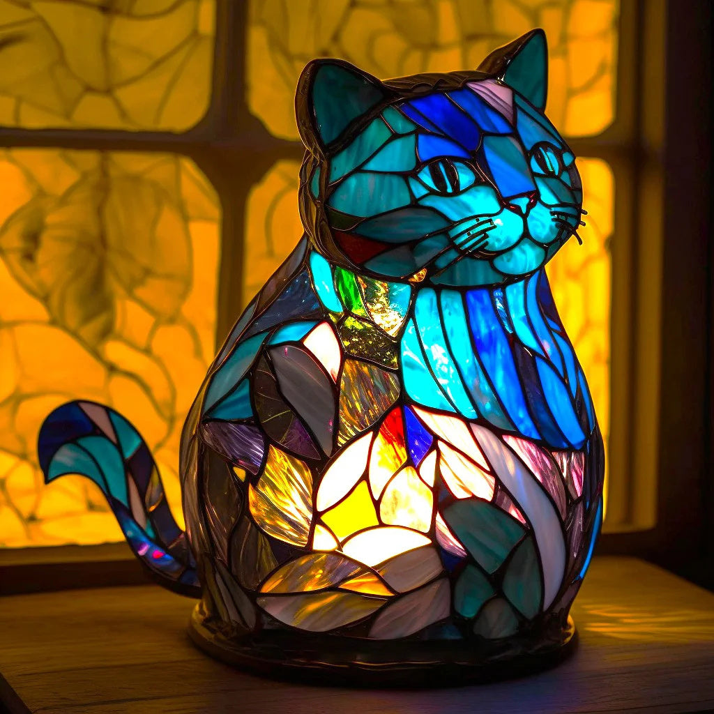 Stained Glass Animal Lamp