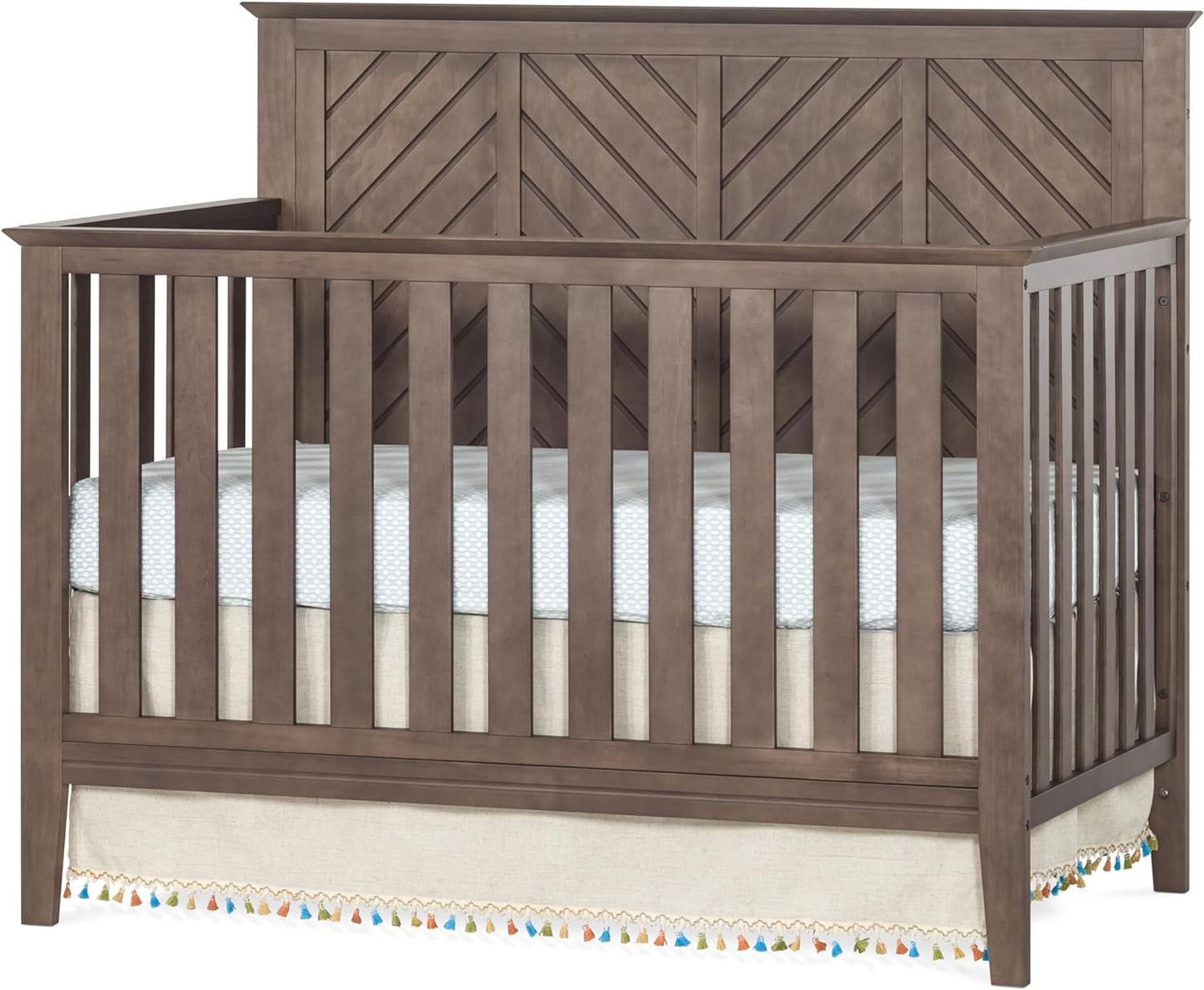 Child Craft Atwood 4-In-1 Convertible Crib, Baby Crib Converts to Day Bed, Toddler Bed and Full Size Bed, 3 Adjustable Mattress Positions, Non-Toxic, Baby Safe Finish (Cocoa Bean Brown) Baby Products Convertible Cribs Furniture Infant & Toddler Beds Nursery