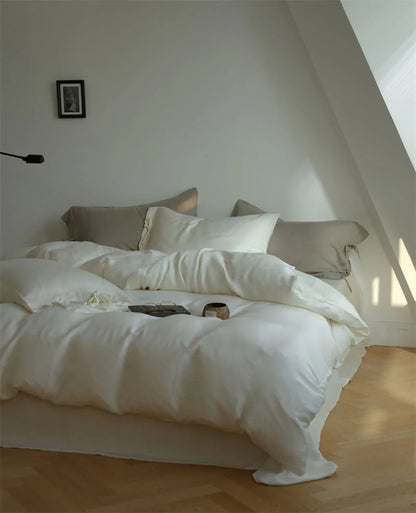 Silky Soft Tie Closure Tencel Bedding Set