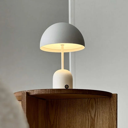Smooth Mushroom Dome Metal Accent Lamp