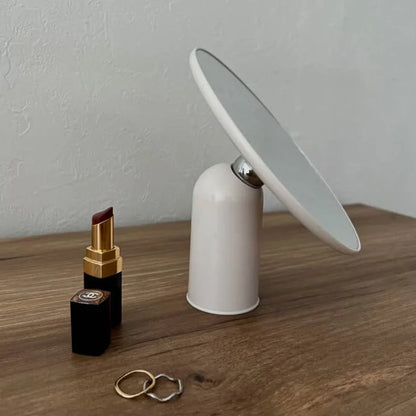 Sleek Minimalist 360° Rotating Desktop Mirror