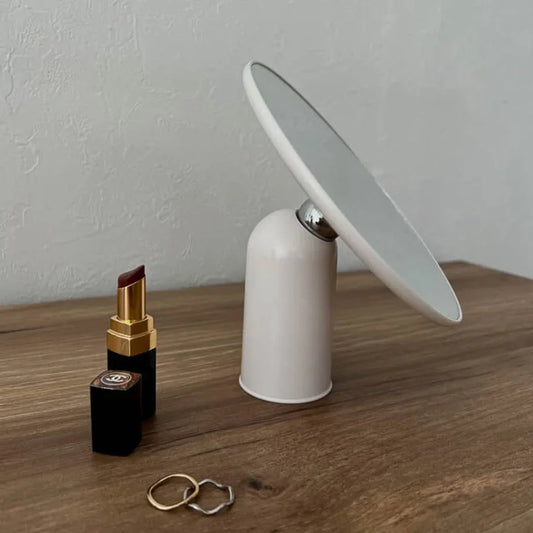 Sleek Minimalist 360° Rotating Desktop Mirror