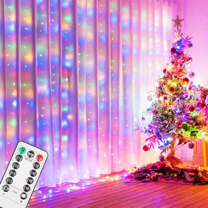 Window Curtain String Lights(300 LEDs)