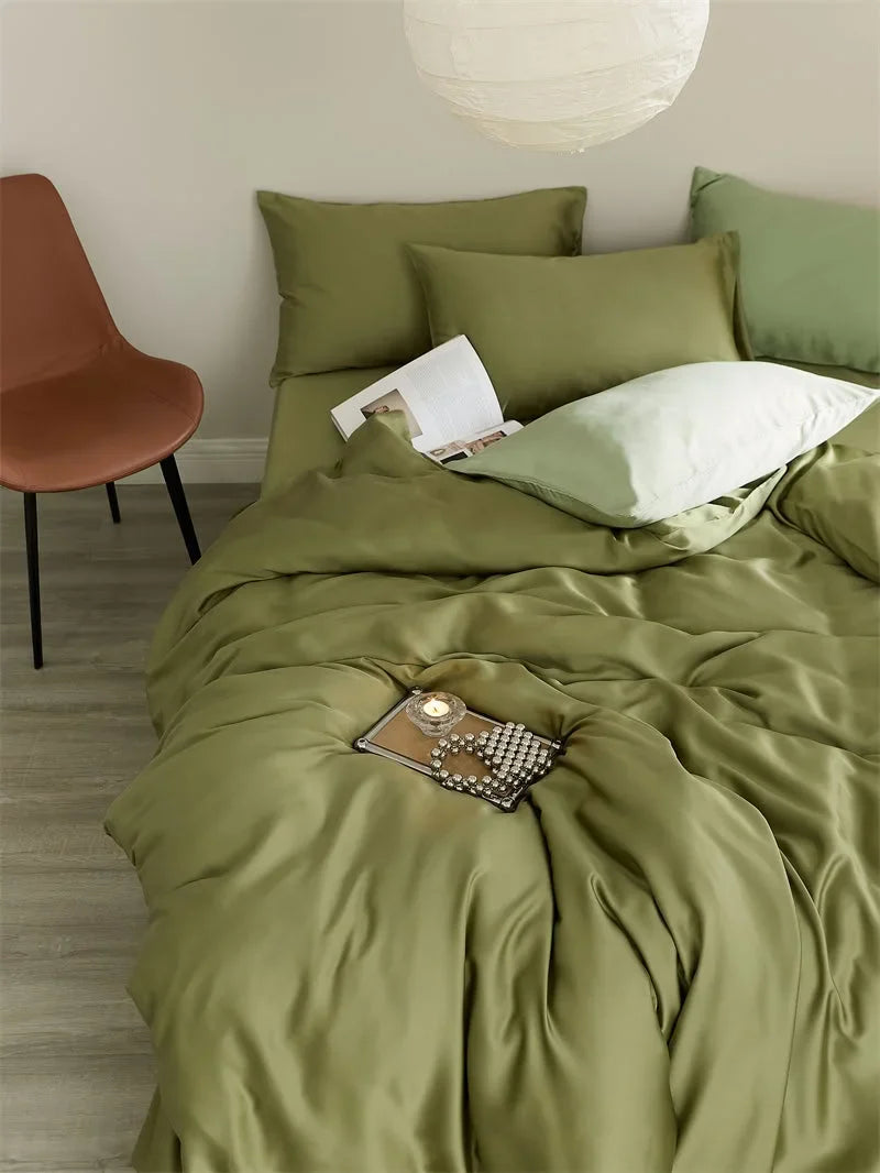 Silky Smooth Solid Color Tencel Bedding Set