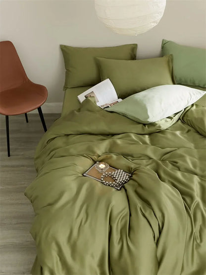 Silky Smooth Solid Color Tencel Bedding Set