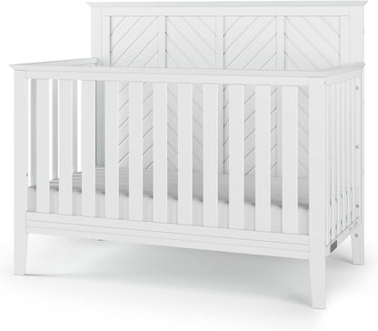 Child Craft Atwood 4-In-1 Convertible Crib, Baby Crib Converts to Day Bed, Toddler Bed and Full Size Bed, 3 Adjustable Mattress Positions, Non-Toxic, Baby Safe Finish (Cocoa Bean Brown) Baby Products Convertible Cribs Furniture Infant & Toddler Beds Nursery