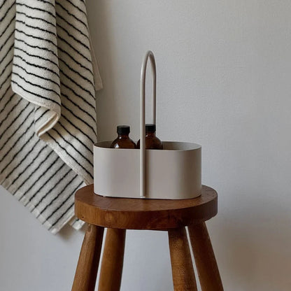 Matte Solid Color Metal Organizer Caddy