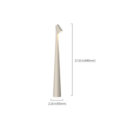 Sculptural Metal Cordless Touch Lamp