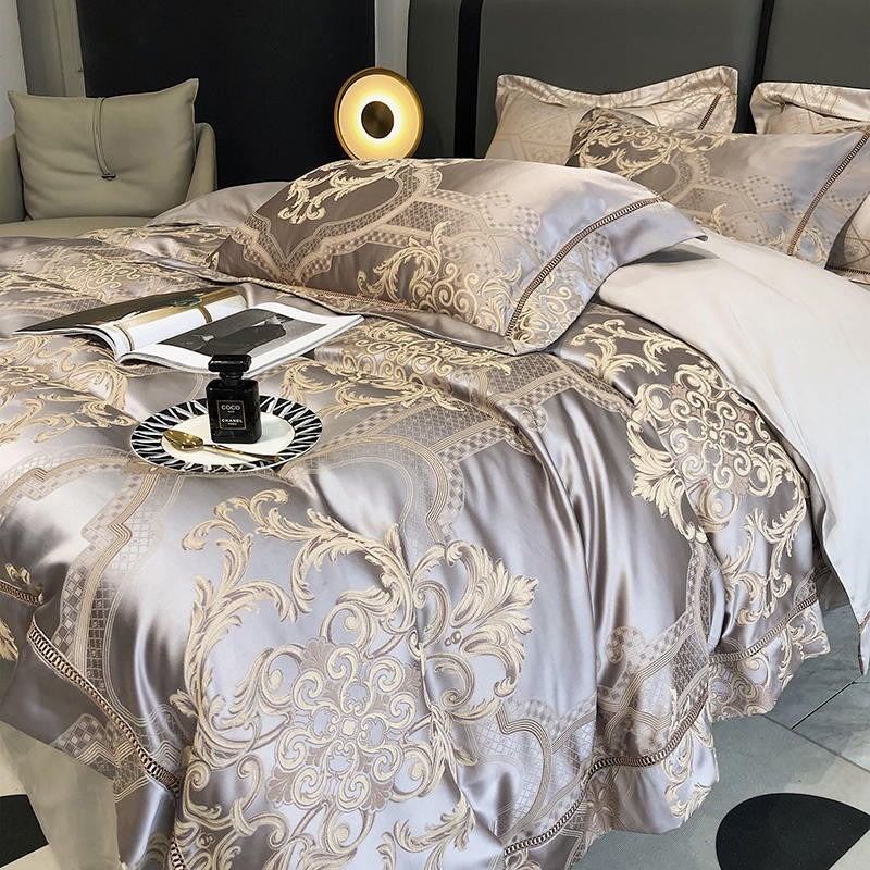 Serenity Cotton Satin Jacquard Bedding Set