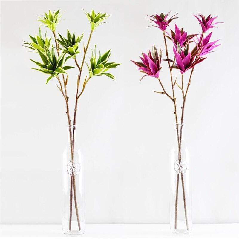 Branche de palmier tropical en bambou artificiel de 83 cm