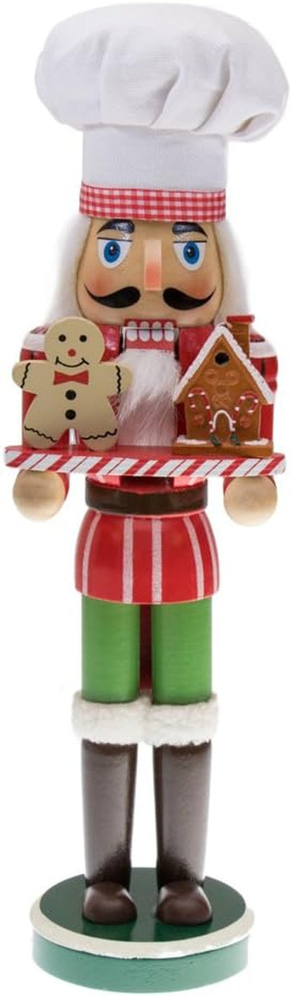 Clever Creations Guitarist 15 Inch Traditional Wooden Nutcracker, Festive Christmas Décor for Shelves and Tables Home & Kitchen Nutcrackers Seasonal Décor