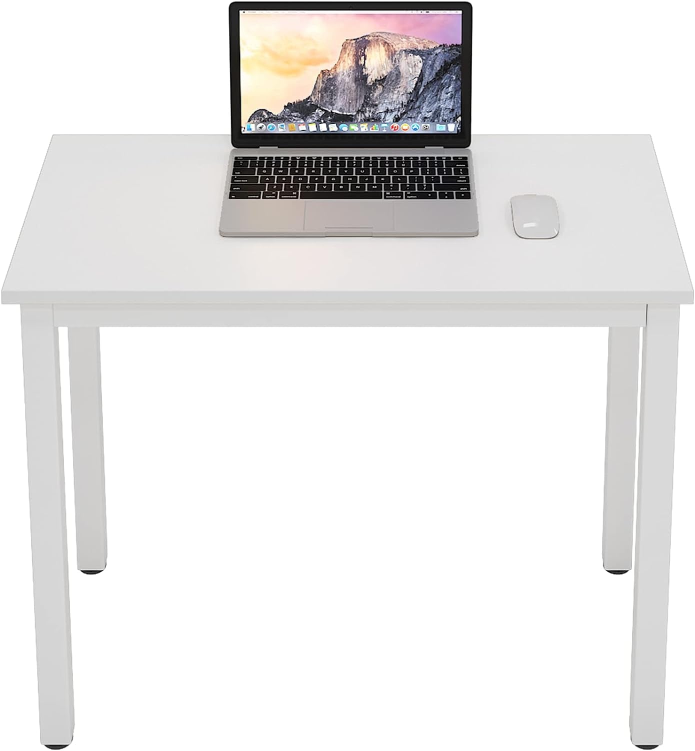 Dlandhome 47 Inches Medium Computer Desk, Composite Wood Board, Decent and Steady Home Office Desk/Workstation/Table, BS1-120BW Furniture Home & Kitchen Home Office Desks Home Office Furniture