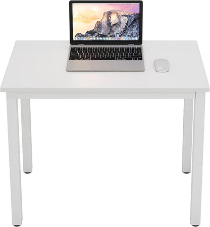 Dlandhome 47 Inches Medium Computer Desk, Composite Wood Board, Decent and Steady Home Office Desk/Workstation/Table, BS1-120BW Furniture Home & Kitchen Home Office Desks Home Office Furniture