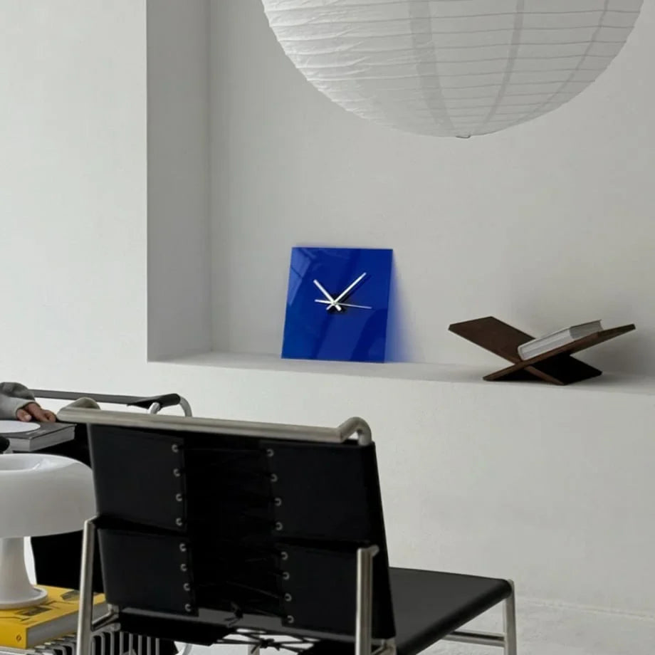 Sleek Solid Color Acrylic Table Clock