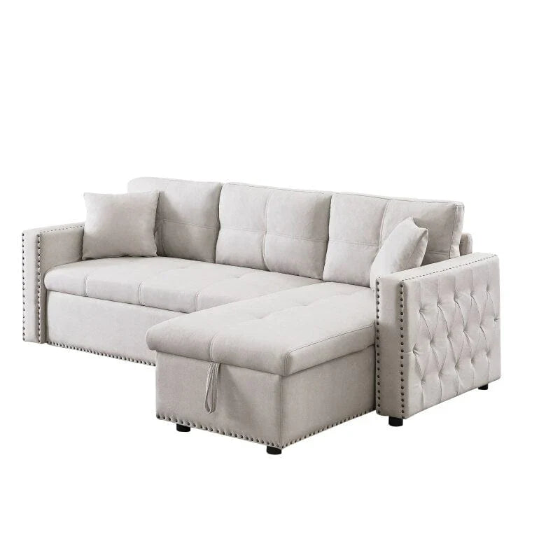 87.7" Delsin Sectional Sleeper Sofa