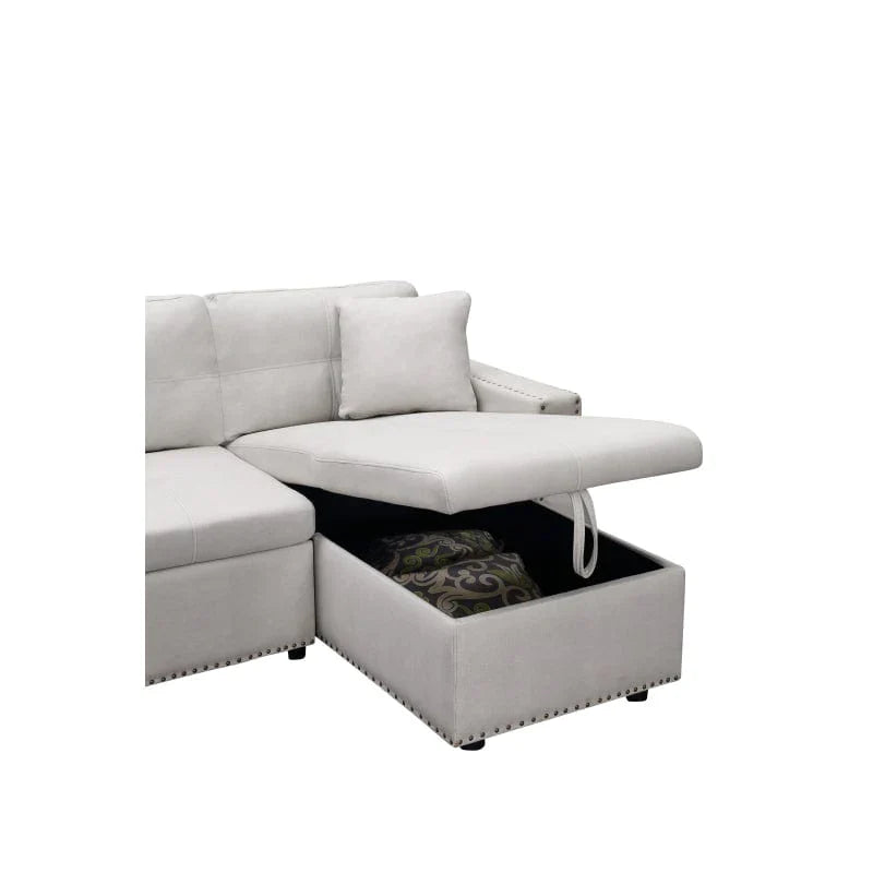 87.7" Delsin Sectional Sleeper Sofa