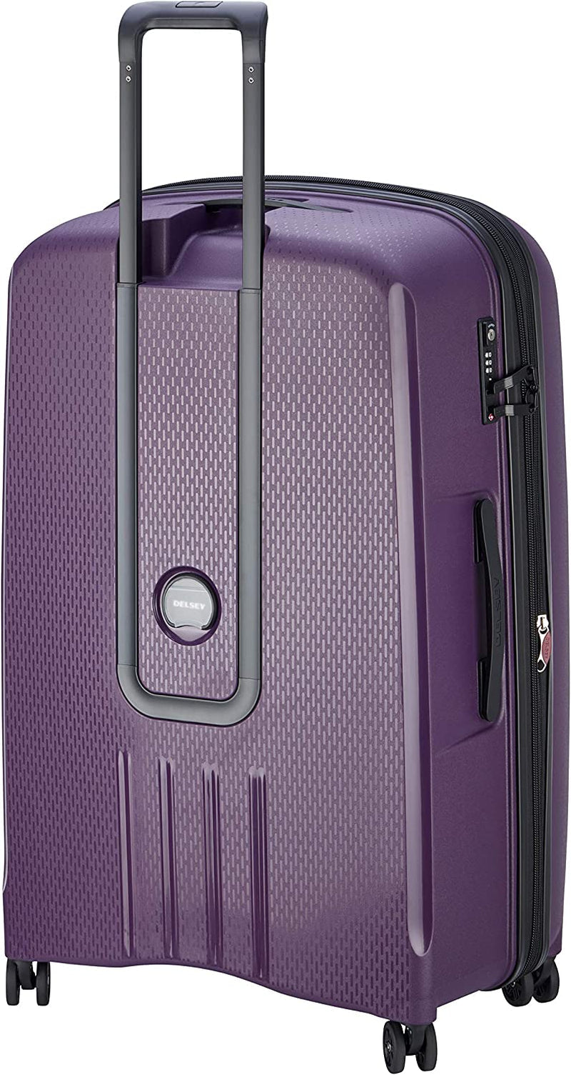 Delsey Adults-Unisex'S Suitcase, Purple, XL (83 Cm-123 L + 11 L) Clothing Luggage Luggage & Bags Luggage & Travel Gear Shoes & Jewelry Suitcases