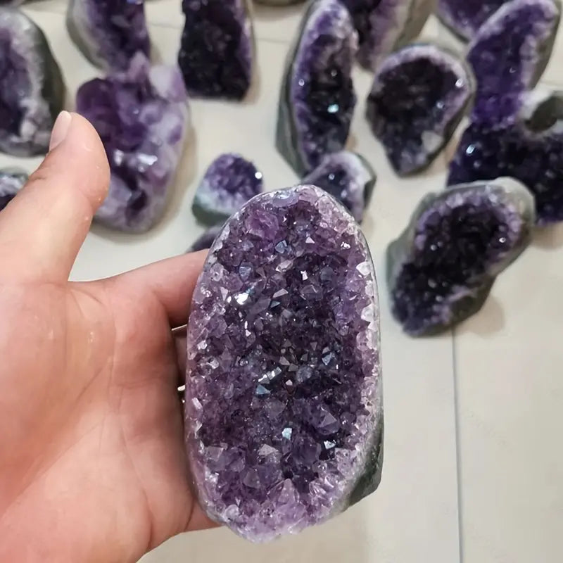 Natural Amethyst Cluster Geode