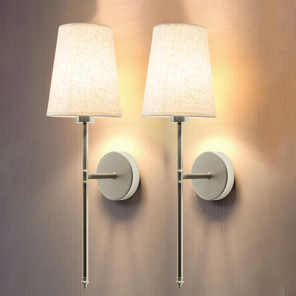 Wireless Fabric Wall Light(2 Packs)