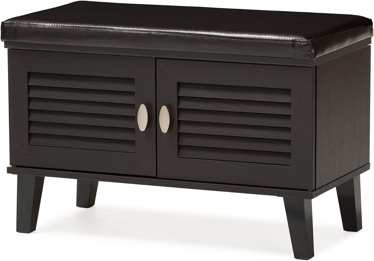 Baxton Studio Fp-6793-Espresso Storage-Benches, Dark Brown Entryway Furniture Furniture Home & Kitchen Storage Benches