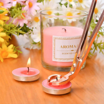 3Pcs/Set Candle Snuffer Candle Wick Trimmer Hook Clipper Extinguisher Candle Accessories Candle Wick Dipper Stainless Steel Candle Tools(Rose Gold) Accessories Candles & Holders Candlesnuffers Home & Kitchen Home Décor Products