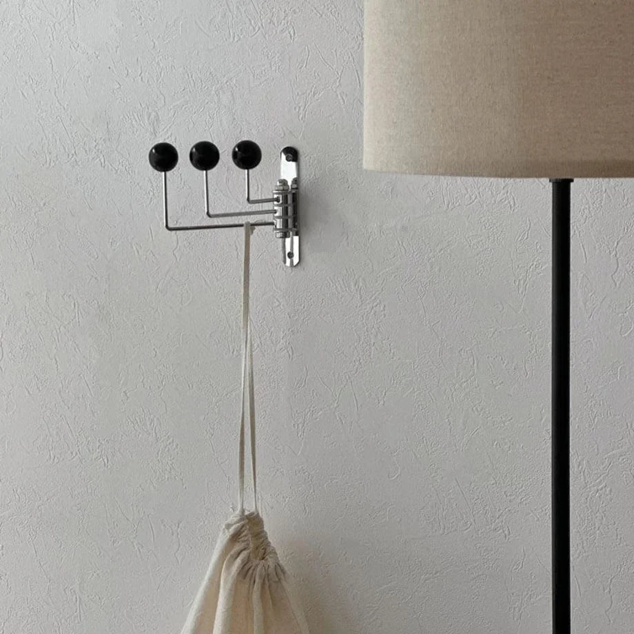 Smooth Ball-End Swivel Metal Wall Hook
