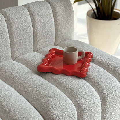 Sculptural Wavy Melamine Jewelry & Trinket Tray
