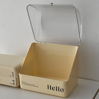 Retro Typographic Stackable ABS Makeup Organizer