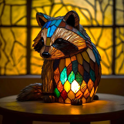 Stained Glass Animal Lamp