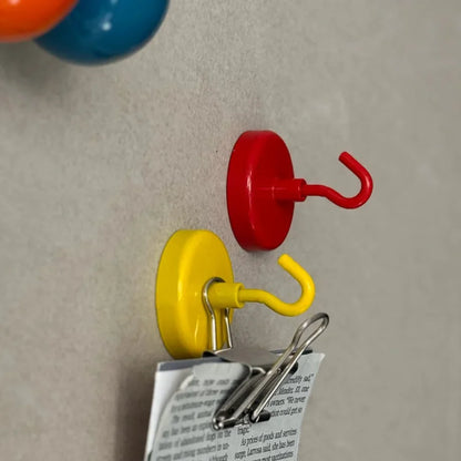 Smooth Solid Color Metal Magnetic Hooks