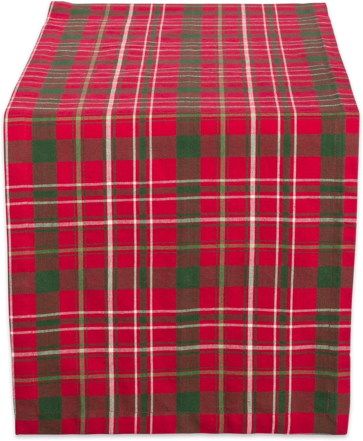 DII Holiday Dining Table Linen Collection Tartan Holly Plaid, Square Cloth Napkin Set, 20X20, Red & Green, 6 Count Cloth Napkins Home & Kitchen Kitchen & Dining Kitchen & Table Linens