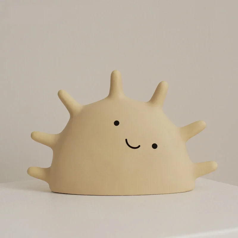 Matte Ceramic Smiling Sun Jewelry Organizer
