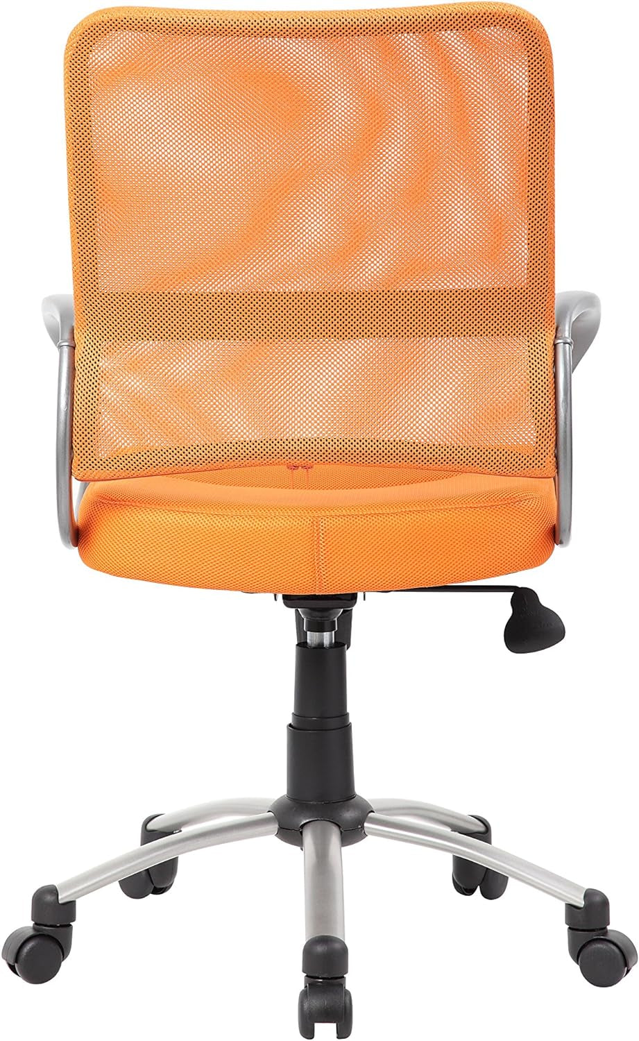 Boss Office Products Mesh Back Task Chair with Pewter Finish in Orange Furniture Home & Kitchen Home Office Chairs Home Office Desk Chairs Home Office Furniture