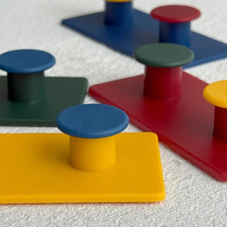 Matte Colorblock ABS Decorative Hooks