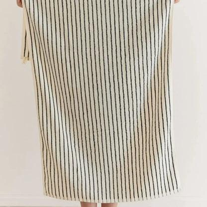 Plush Striped Cotton Towel Set
