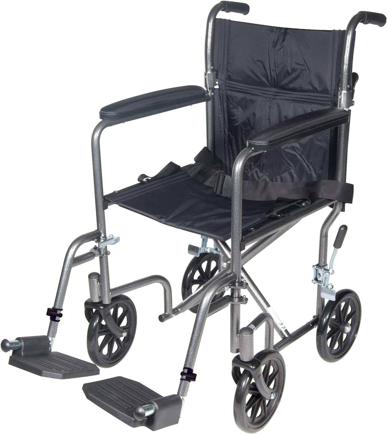 Drive Medical TR39E-SV Lightweight Folding Transport Wheelchair with Swing-Away Footrest, Silver Mobility & Daily Living Aids Mobility Aids & Equipment Mobility Scooters & Accessories Self-Propelled Wheelchairs Wheelchairs